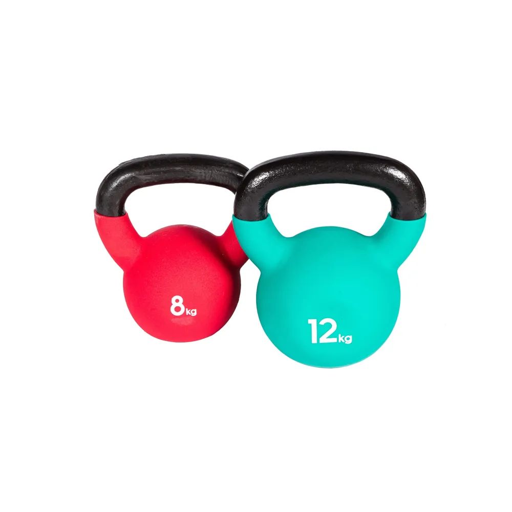 Kettlebell Kugelhantel 4-28 kg farbig Gusseisen gummiert Workout Schwunghantel